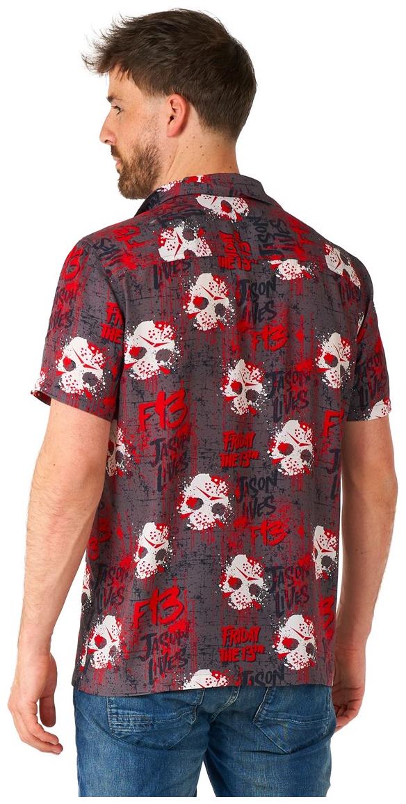 OppoSuits Men's Hawaiian Shirts SHIRT Short Sleeve Friday the 13th