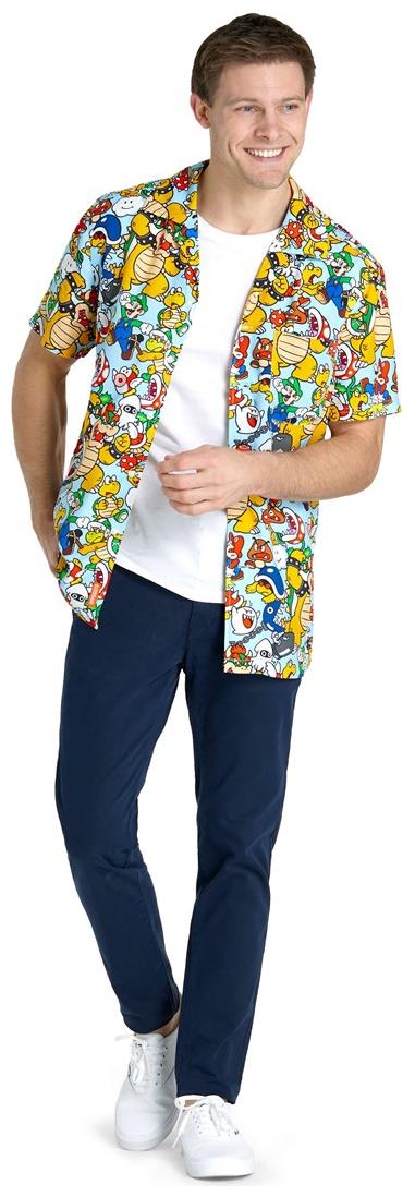 OppoSuits Bowser's Team Hawaiian Shirt for Beach Days Vacations and Fandom Events