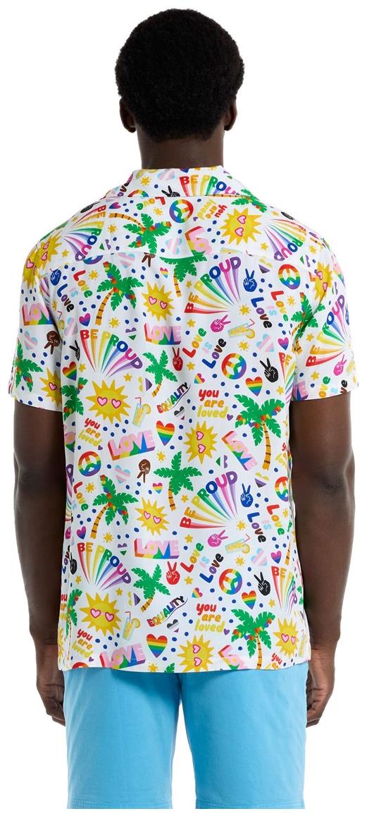 Vibrant OppoSuits Men's Hawaiian Shirts Tropic Pride for Summer Parties and Beach Vacations