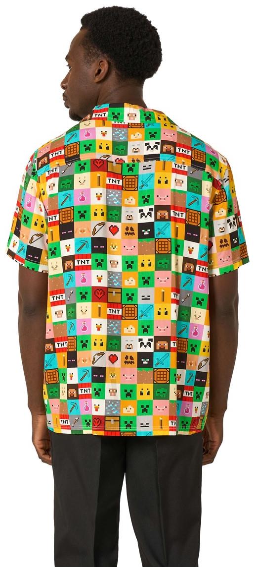 OppoSuits Men's Hawaiian Shirts MinecraftT - Pixel Perfect