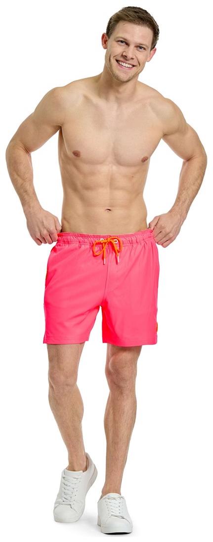 OppoSuits Men's Swim Shorts Neon Pink Power