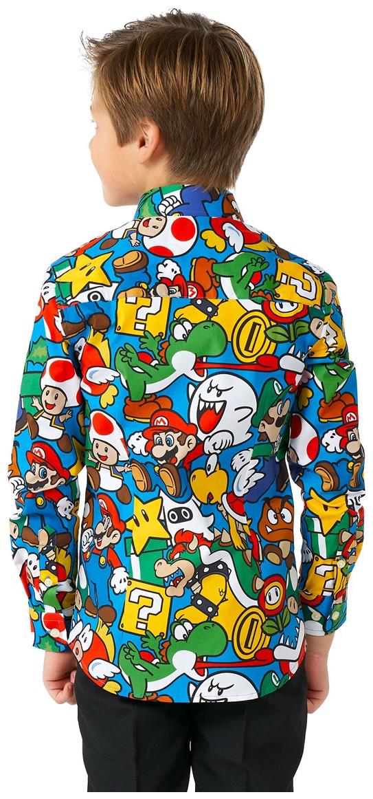 OppoSuits Boys' Shirts SHIRT LS Super Mario Boys