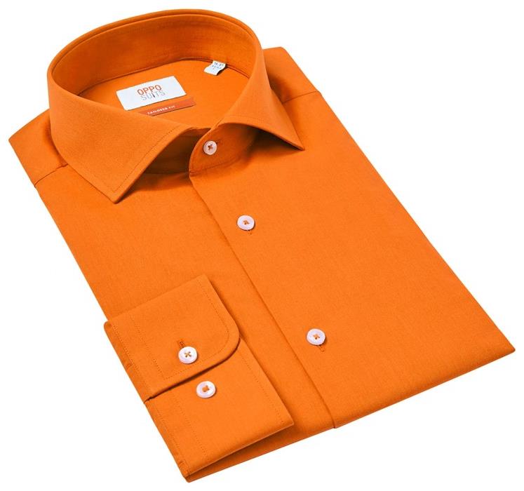 Vibrant OppoSuits Orange Dress Shirt for Men for Special Occasions and Formal Events