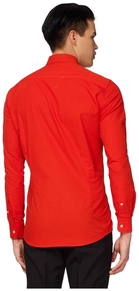 Stylish OppoSuits Red Dress Shirt for Festive Events and Formal Occasions