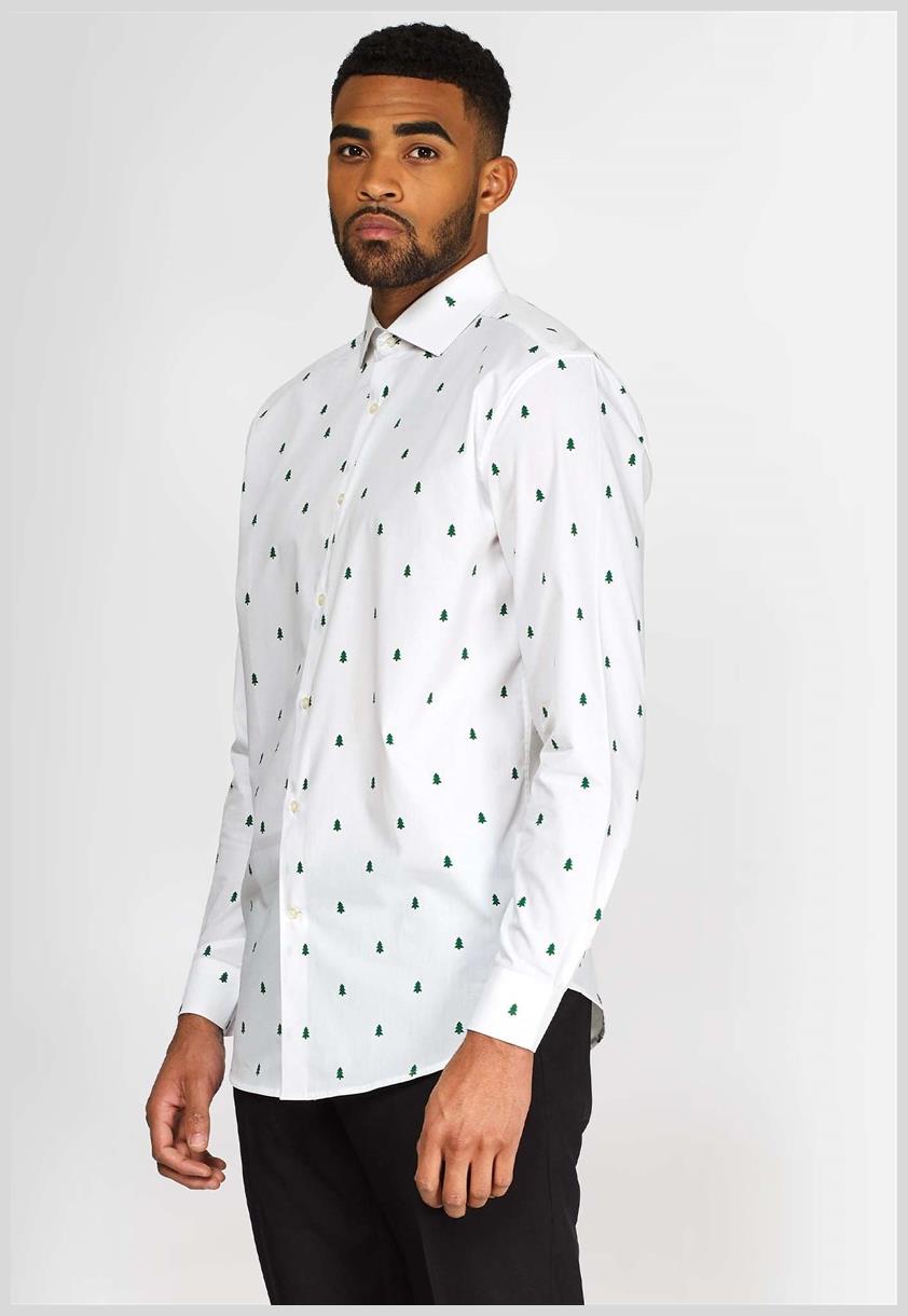 OppoSuits Men's Shirts SHIRT LS Christmas Trees
