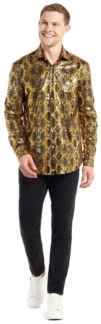 OppoSuits Men's Shirts SHIRT LS Shiny Snake