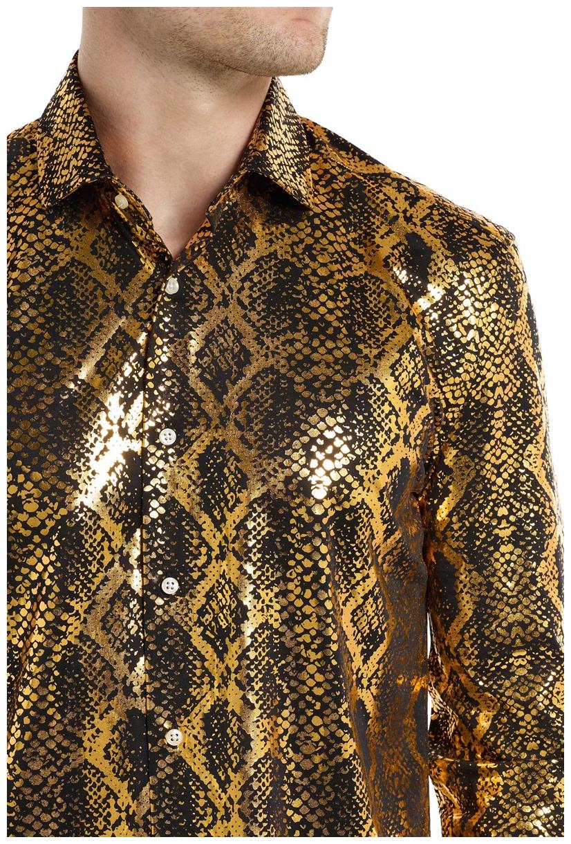 OppoSuits Men's Shirts SHIRT LS Shiny Snake