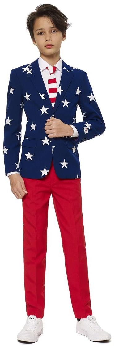 OppoSuits Teen Boys Stars & Stripes Patriotic Suit for 4th of July Prom Events and Fun Celebrations