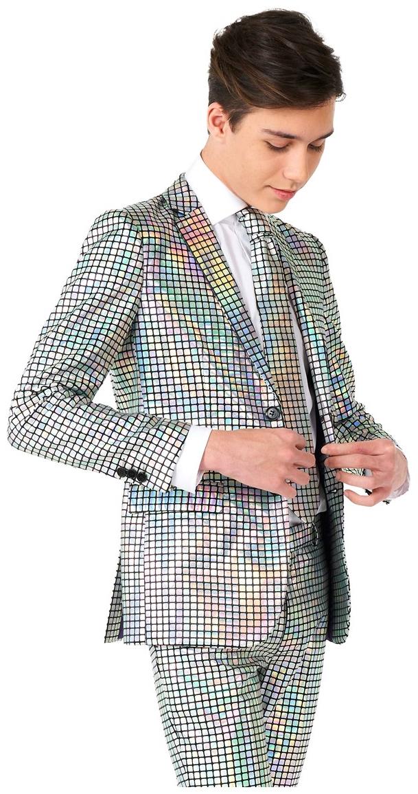 Disco Themed Suit for Teen Boys Ideal for School Dances Parties and Celebrations