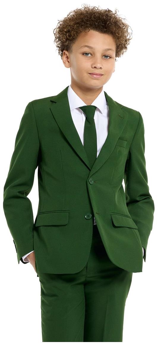 Stylish OppoSuits Green Suit for Teen Boys Halloween Parties Dress Up and Special Occasions