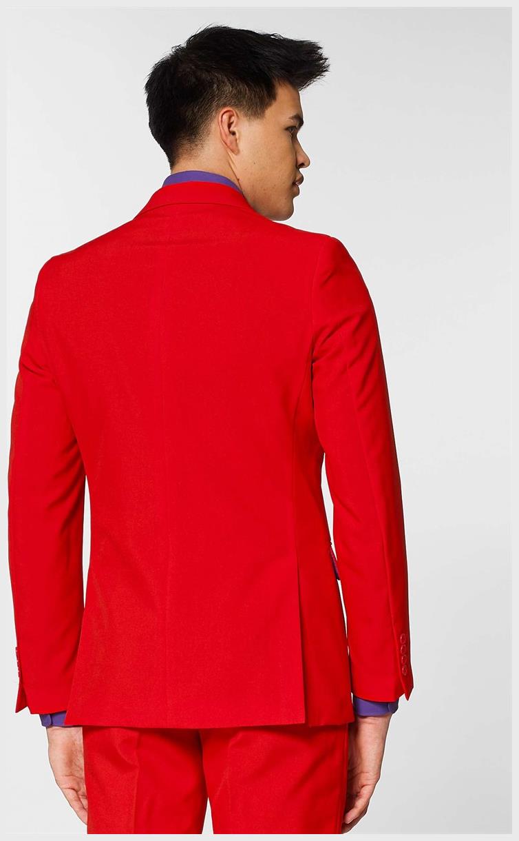 OppoSuits Red Devil Men's Suit for Halloween Parties Costume Events and Dress Up Occasions