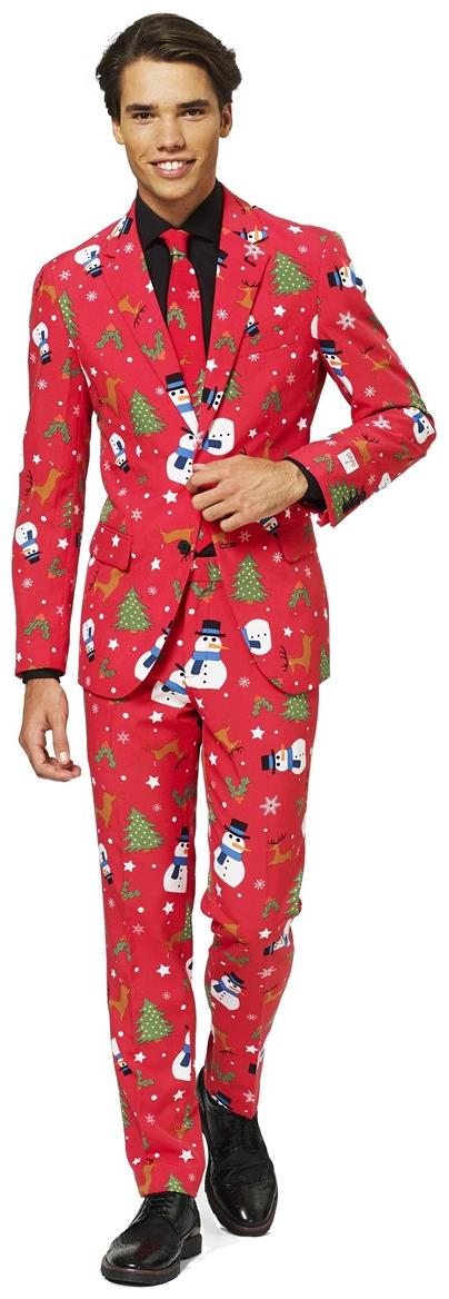 Premium OppoSuits Men's Christmaster Suit for Holiday Parties Christmas Events and Festive Gatherings
