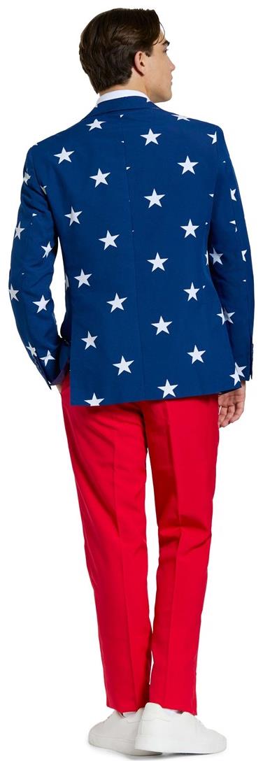 OppoSuits Stars and Stripes Suit for Patriotic Events and Holiday Celebrations