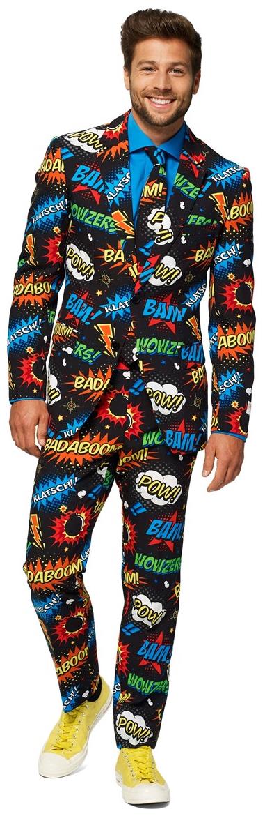 OppoSuits Badaboom Men Suit for Halloween Parties Themed Events and Costume Celebrations