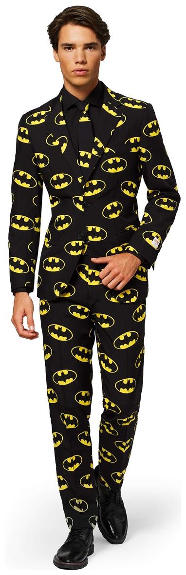 OppoSuits Mens Batman Costume Suit for Halloween Parties Superhero Events and Themed Celebrations