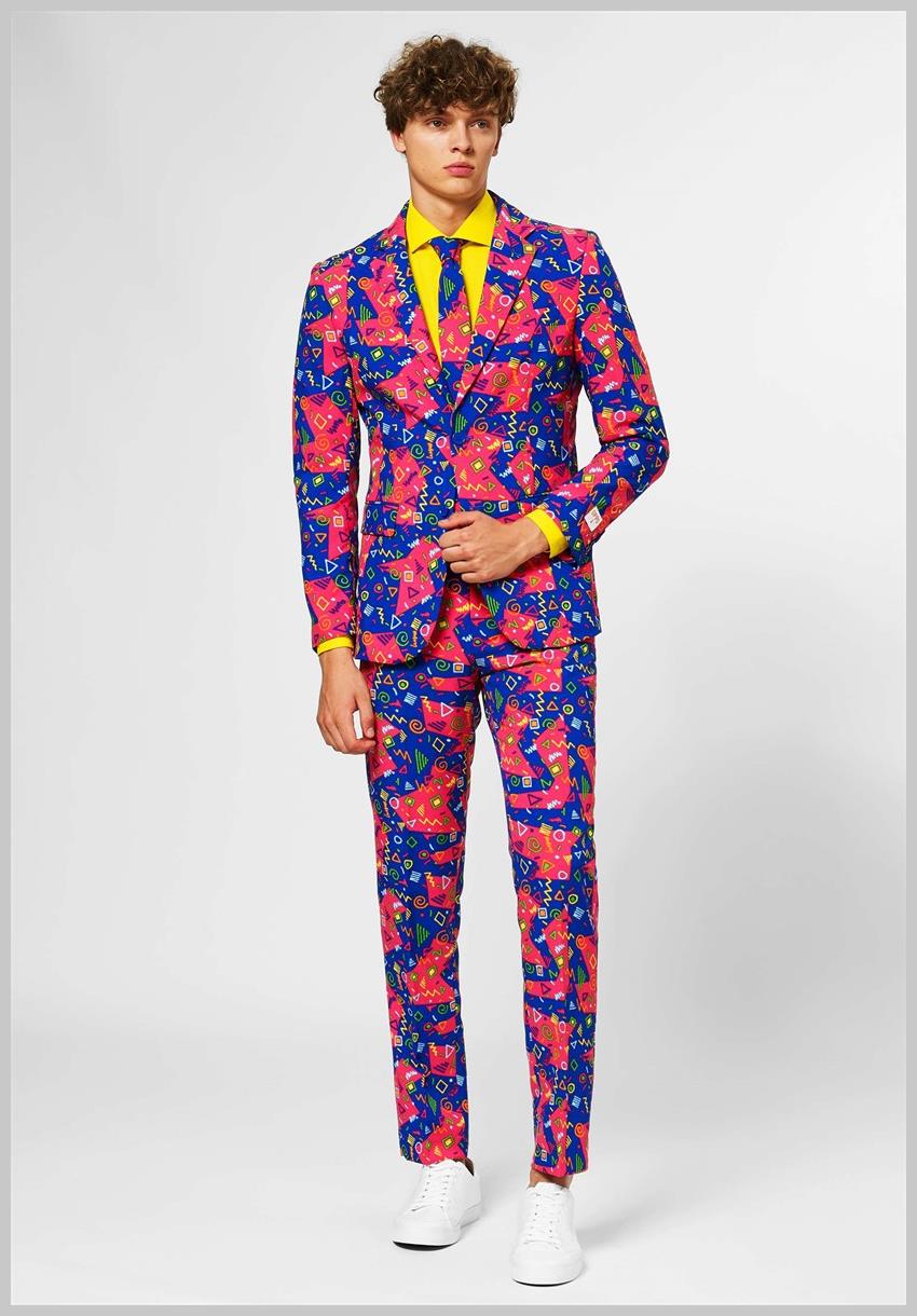 OppoSuits Fresh Prince Suit for 90's Theme Parties Halloween Celebrations and Costume Events