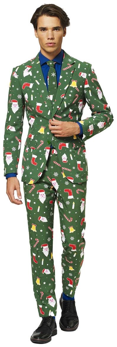 OppoSuits Santaboss Costume Suit for Holiday Parties Christmas Theme Events and Festive Celebrations