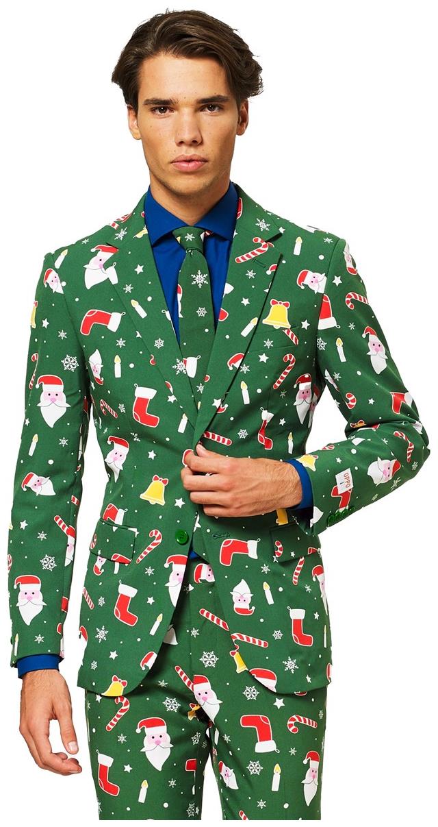 OppoSuits Santaboss Costume Suit for Holiday Parties Christmas Theme Events and Festive Celebrations