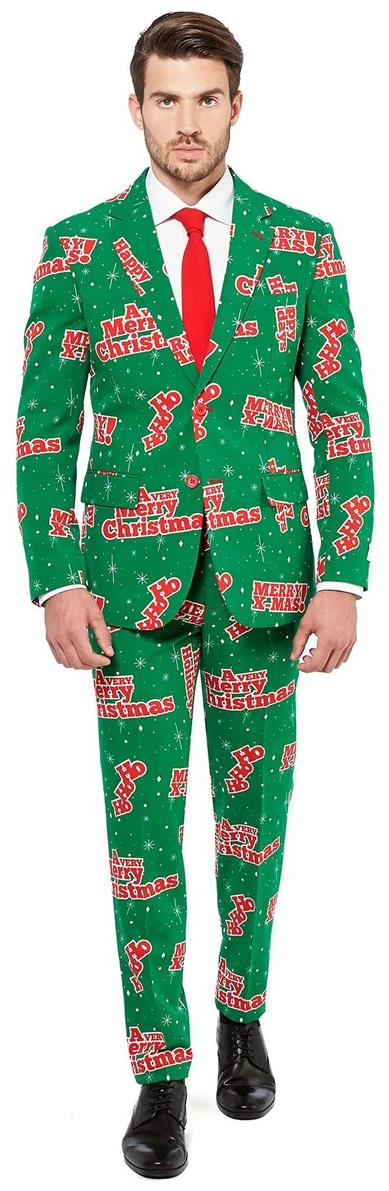 Funny OppoSuits Men's Happy Holidude for Christmas Parties Holiday Gatherings and Festive Celebrations