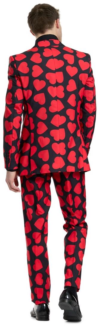Stylish OppoSuits King of Hearts Suit for Halloween Parties Costume Events and Royal Celebrations