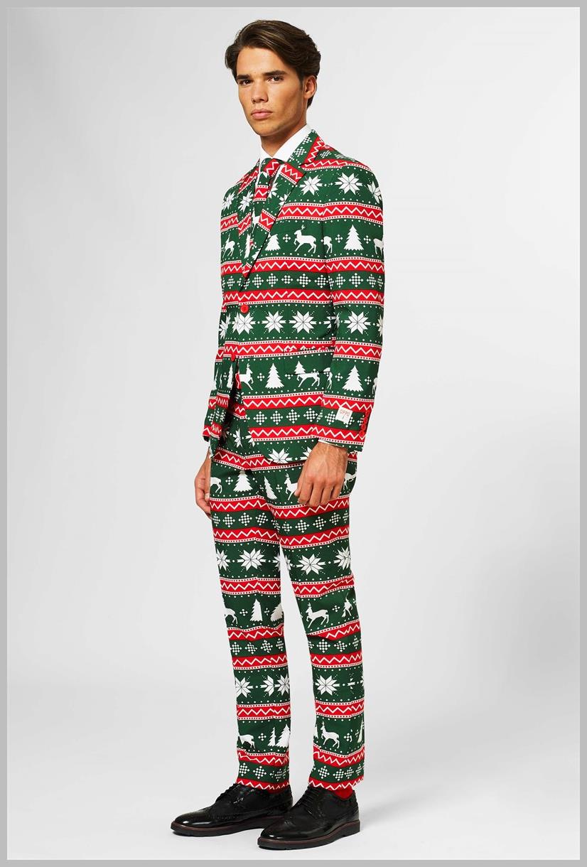 OppoSuits Festive Green Suit for Holiday Parties Christmas Gatherings and Themed Events
