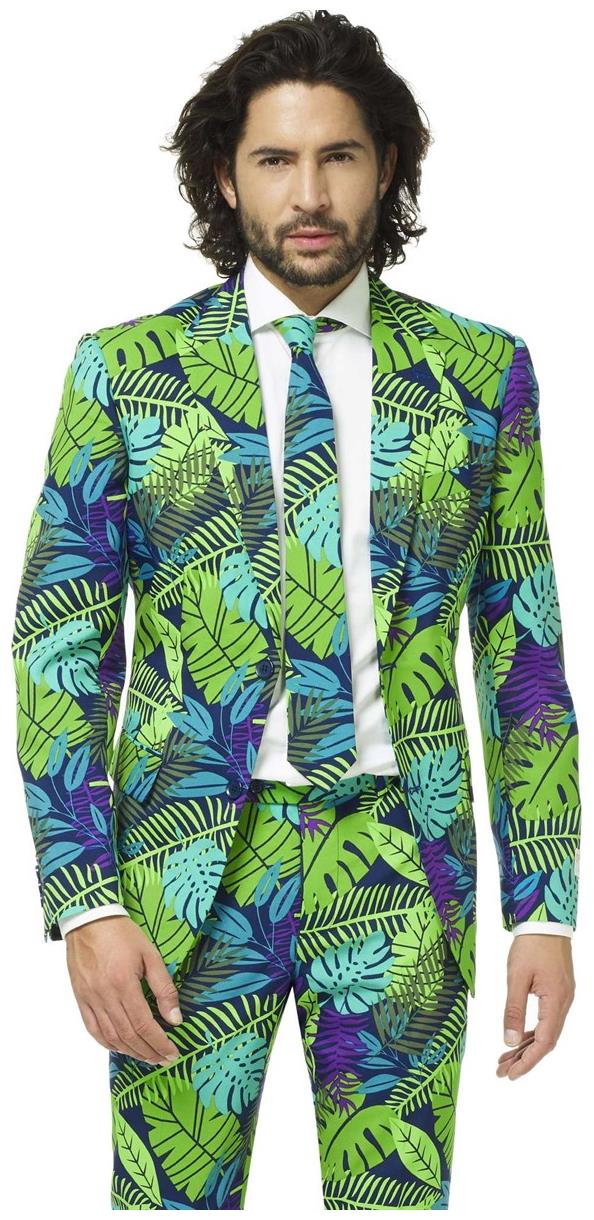 Tropical OppoSuits Men's Juicy Jungle Suit for Parties Events and Themed Celebrations