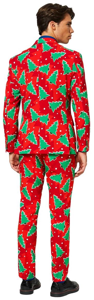 Festive OppoSuits Men's Suit Fine Pine for Holiday Celebrations Parties and Christmas Events