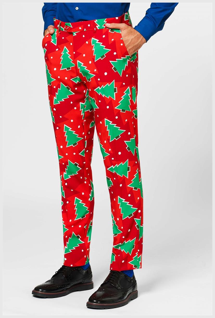 Festive OppoSuits Men's Suit Fine Pine for Holiday Celebrations Parties and Christmas Events