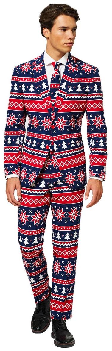 OppoSuits Nordic Noel Suit for Christmas Parties Holiday Events and Festive Celebrations