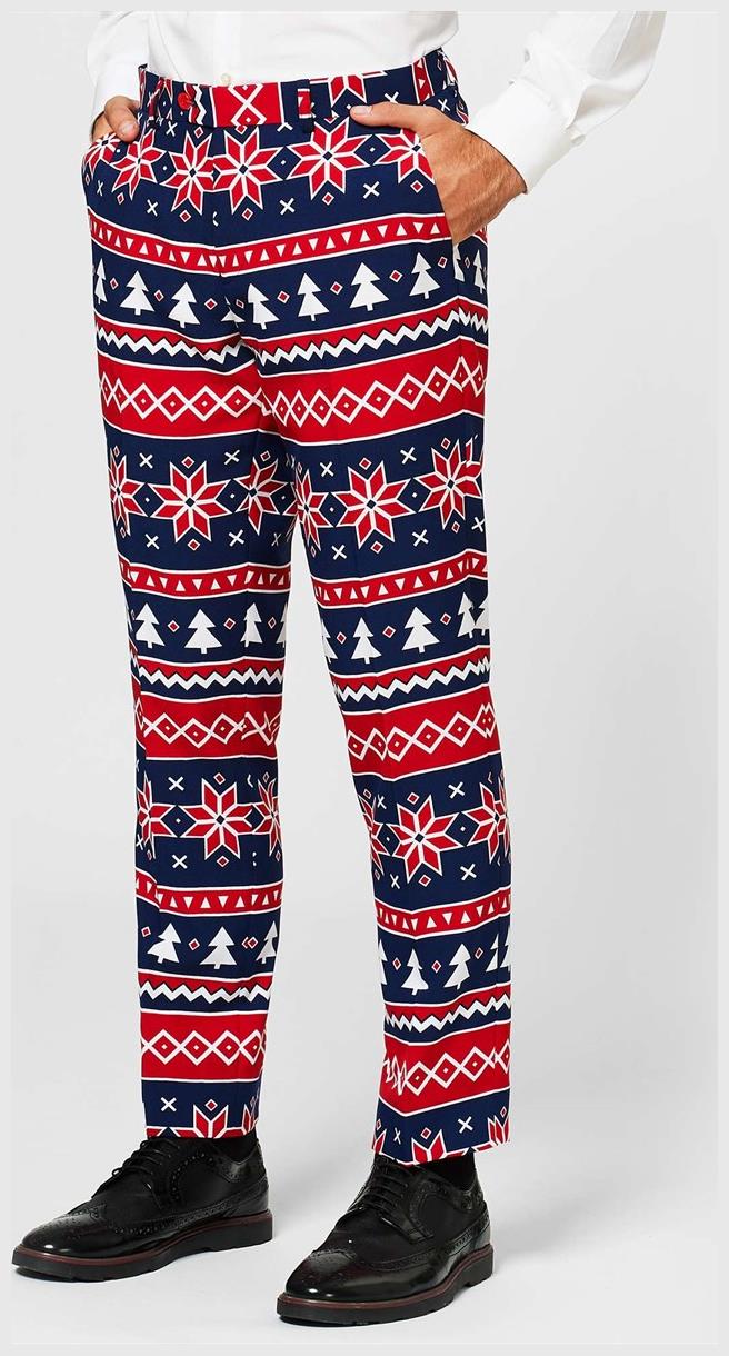 OppoSuits Nordic Noel Suit for Christmas Parties Holiday Events and Festive Celebrations