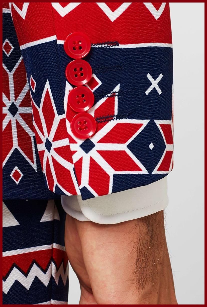 OppoSuits Nordic Noel Suit for Christmas Parties Holiday Events and Festive Celebrations