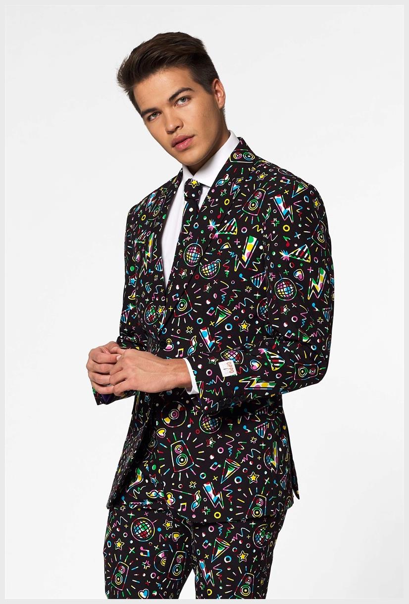Stylish OppoSuits Disco Dude Suit for Parties Celebrations and Halloween Events