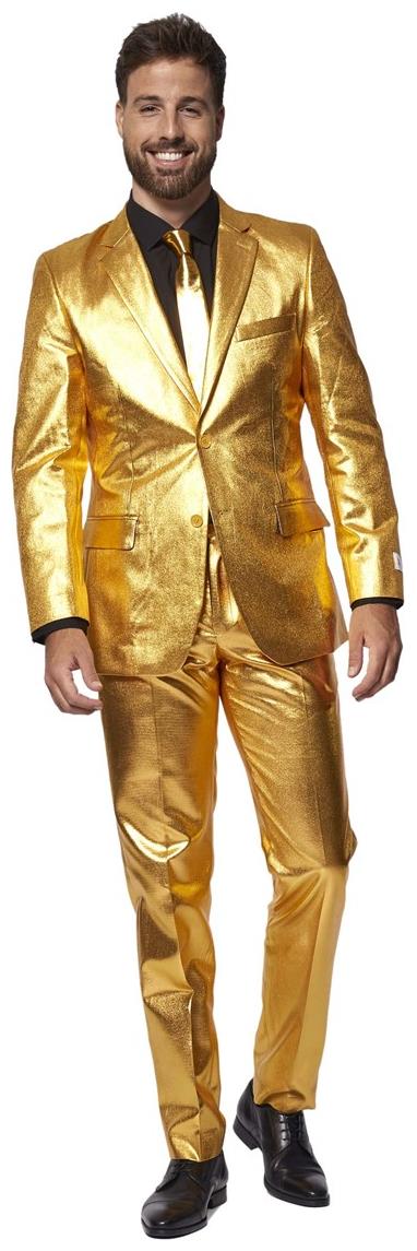 Stylish OppoSuits Groovy Gold Suit for Parties and Holiday Celebrations