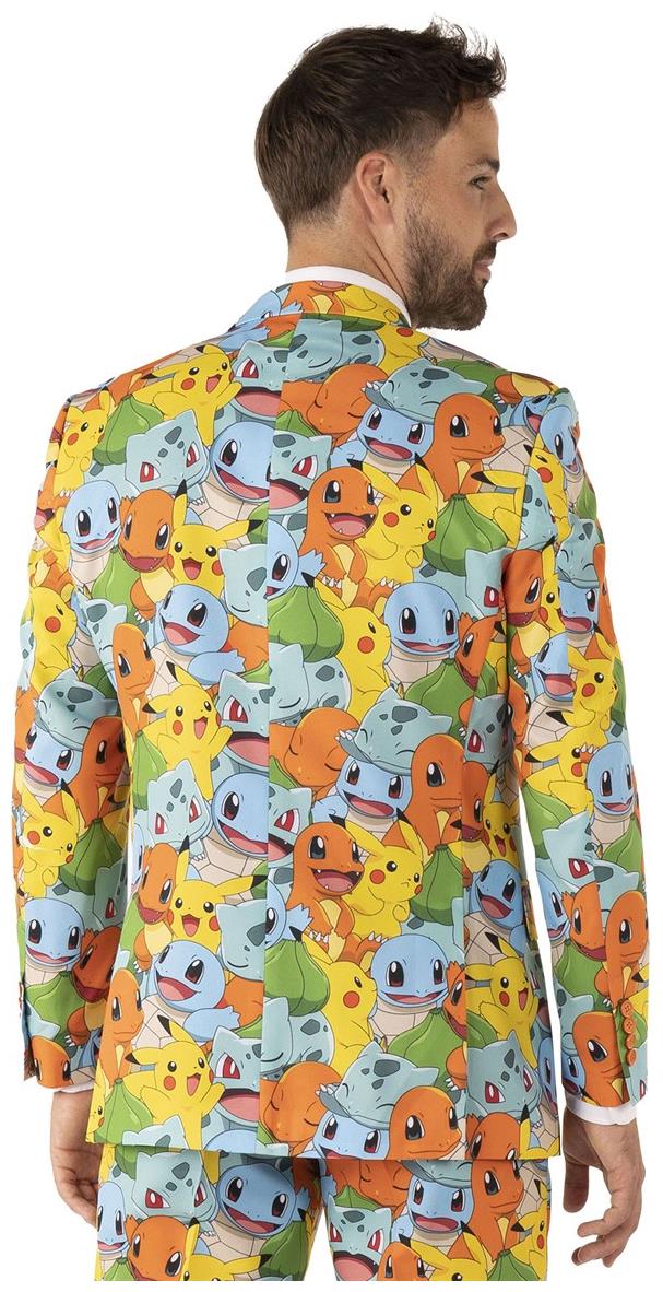 OppoSuits Men's Pokemon Themed Suit for Halloween Costumes Cosplay and Party Events