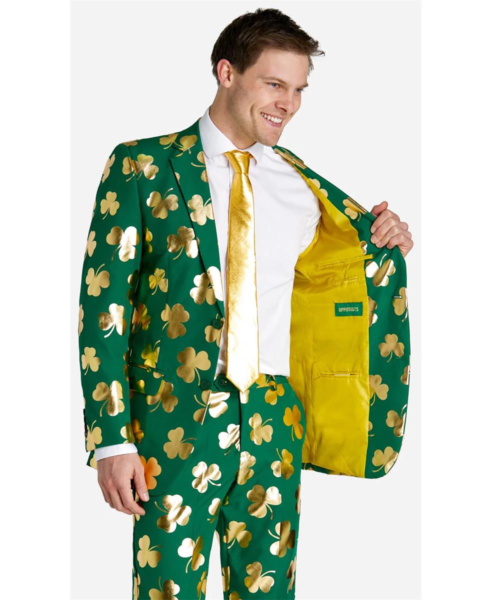 OppoSuits Men's Suits Mr. Clover Clover