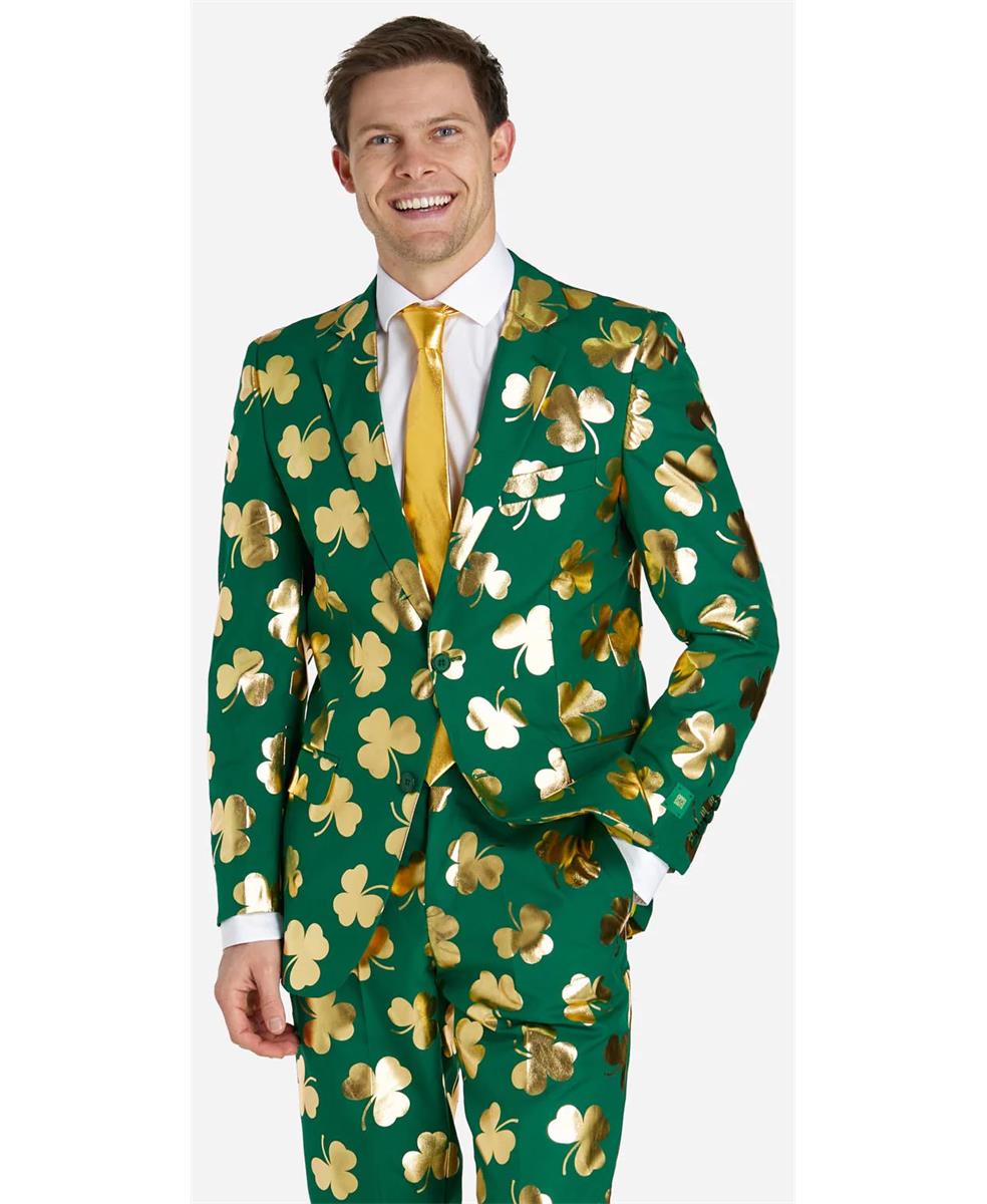 OppoSuits Men's Suits Mr. Clover Clover