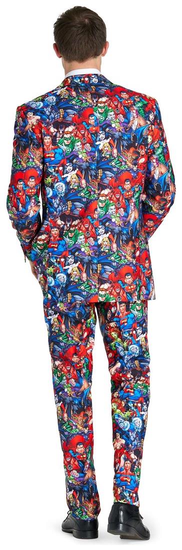 OppoSuits Men's DC Heroes Suit for Comic Con Halloween Parties and Superhero Dress-Ups