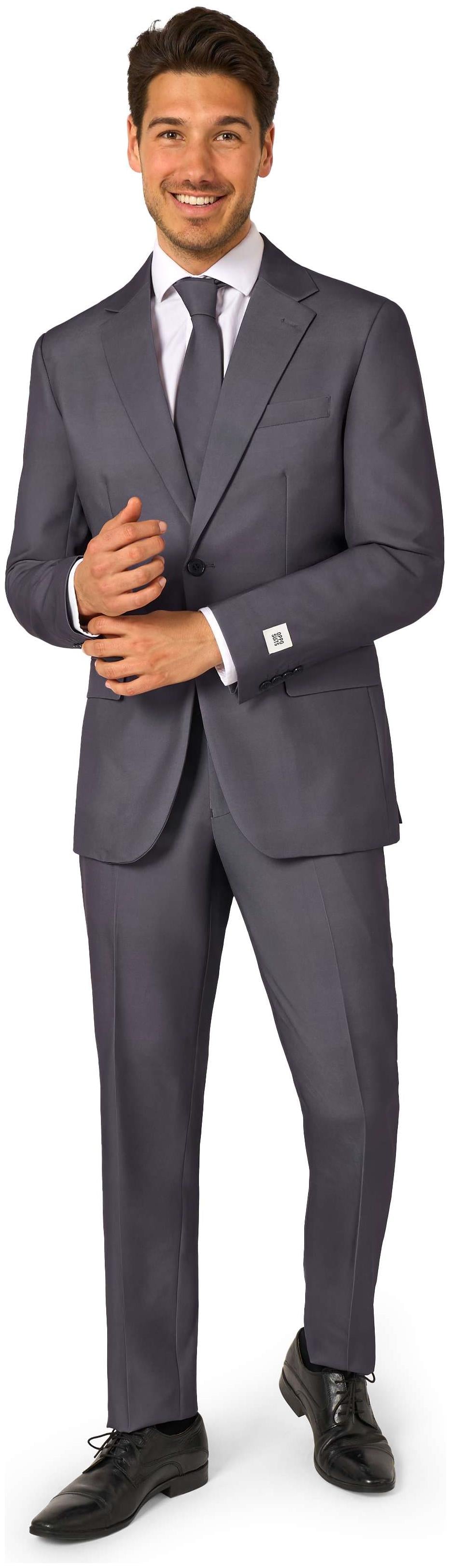 Stylish OppoSuits Men's Charcool Suit for Holiday Events Birthdays and Special Occasions