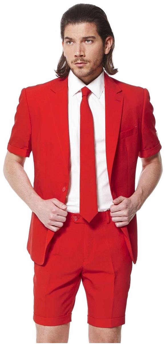 OppoSuits Red Devil Summer Suit for Costume Parties Festive Celebrations and Events