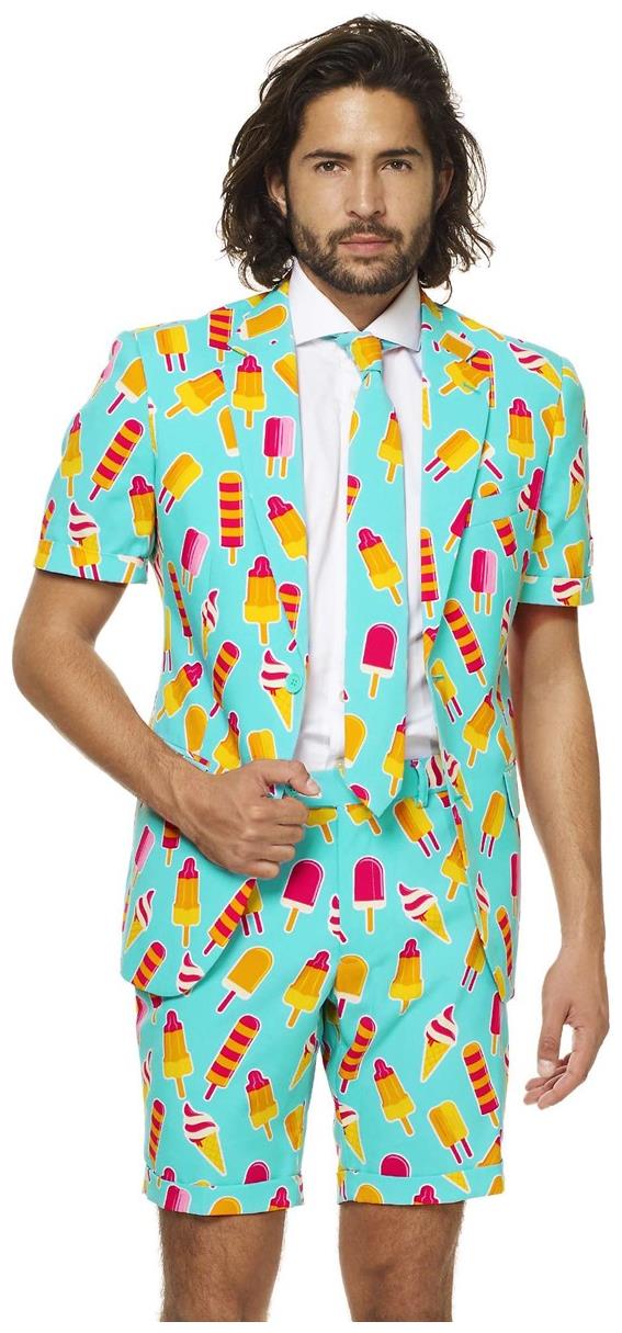 Cool OppoSuits Men's Summer Suit for Beach Parties BBQ Events and Summer Celebrations