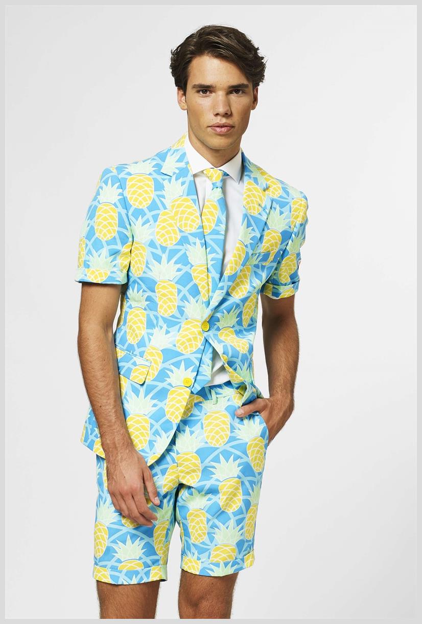 OppoSuits Men's Summer Suits SUMMER Shineapple