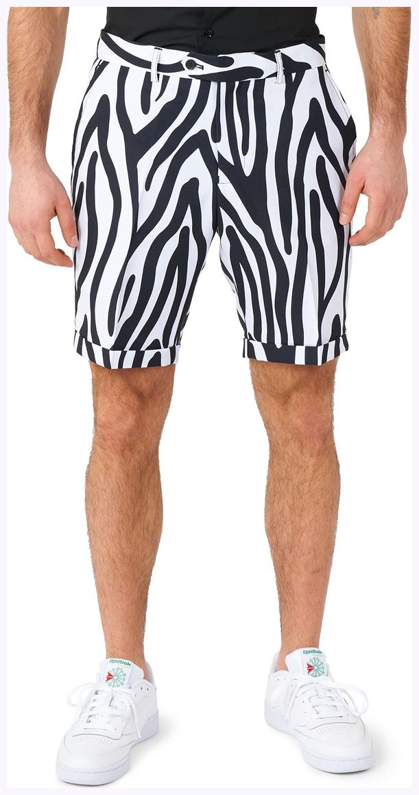 Stylish OppoSuits Men's Summer Suit Zazzy Zebra for Casual Summer Parties and Spring Events