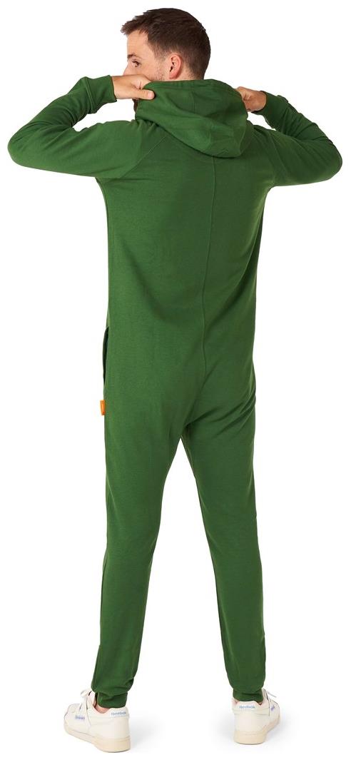 Cozy OppoSuits Men's Glorious Green Onesies for Relaxation Family Nights and Holiday Fun