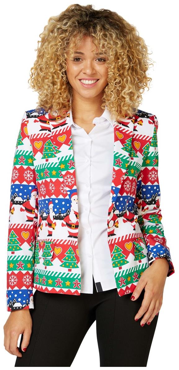 OppoSuits Snazzy Santa Blazer for Holiday Parties and Festive Events