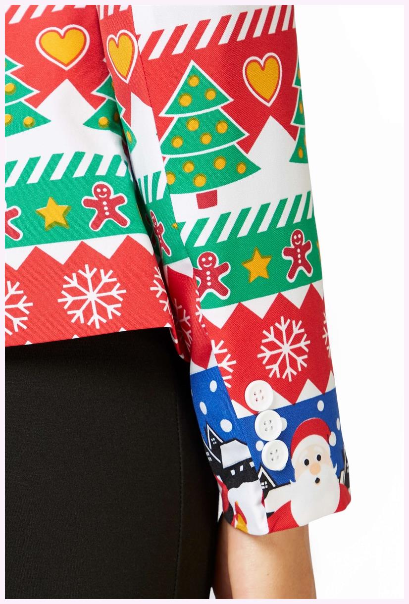 OppoSuits Snazzy Santa Blazer for Holiday Parties and Festive Events