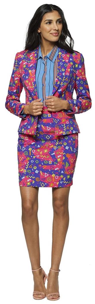 OppoSuits Women's Fresh Princess Suit for 90's Themed Parties and Festive Celebrations