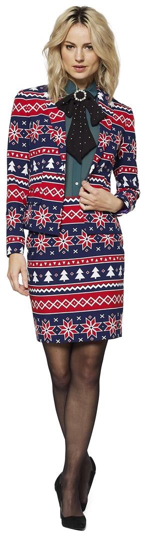 OppoSuits Women's Nordic Noelle Suit for Christmas Parties Holiday Events and Festive Gatherings