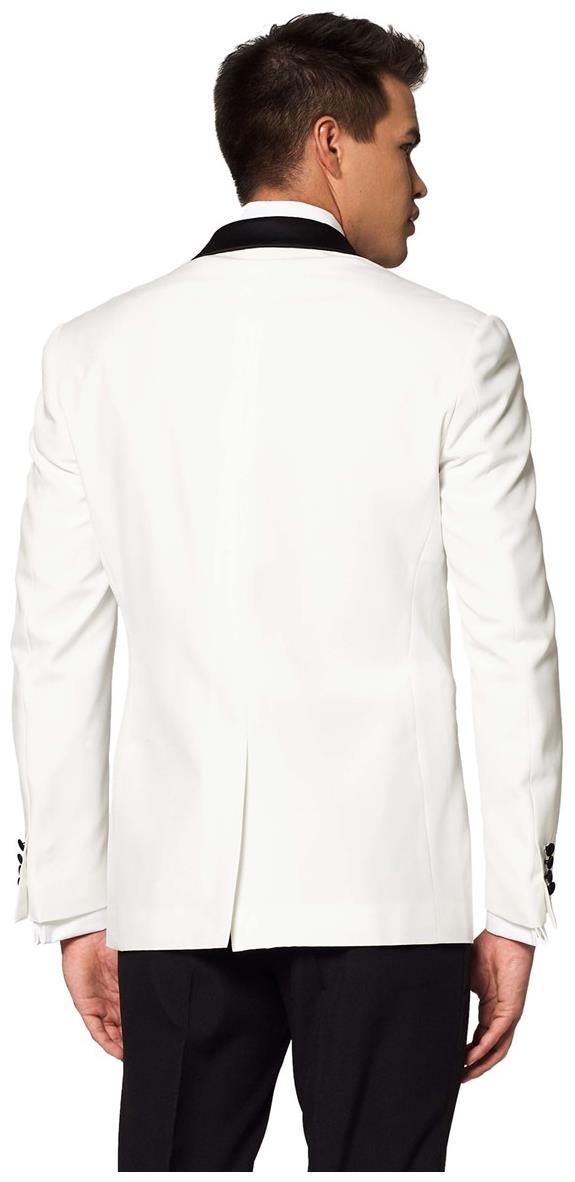 Elegant OppoSuits Men's Pearly White Tuxedo for Formal Events and Black Tie Occasions