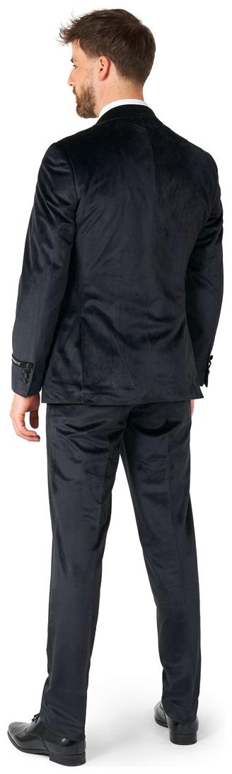 Elegant Midnight Black Velvet Tuxedo for Formal Events Weddings and Holiday Parties