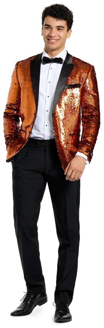 Stylish OppoSuits Men's Splendid Sequins Tuxedo for Parties Weddings and Formal Events